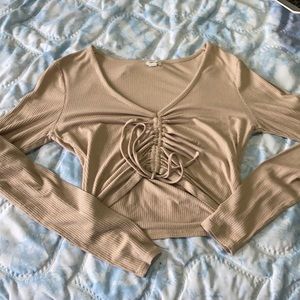 beige garage long sleeve